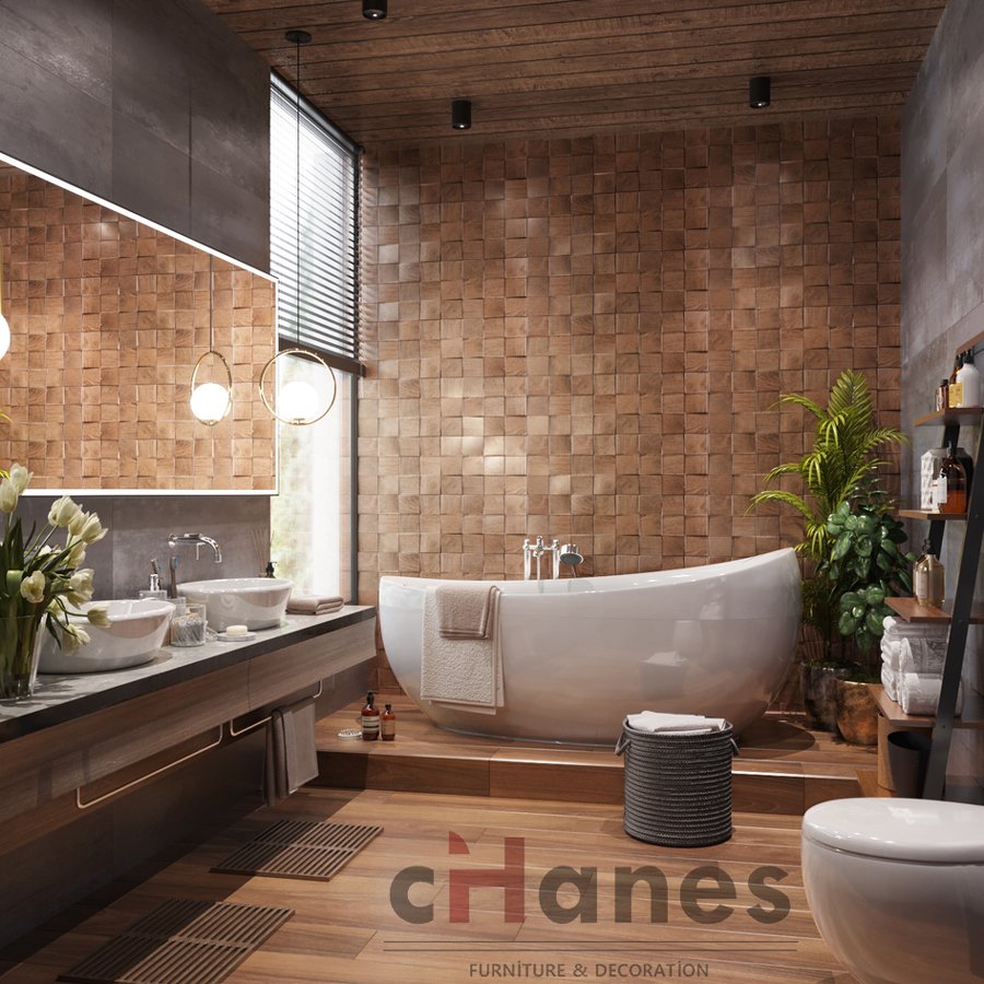 AHŞAP BANYO DEKORASYONU