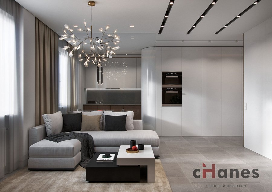 1+1 salon dekorasyonu örnekleri